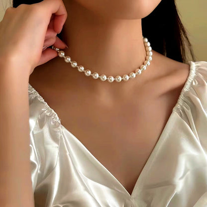 14K Gold-Plated Luxury Pearl Blue Iris Ice Crystal Butterfly Necklaces