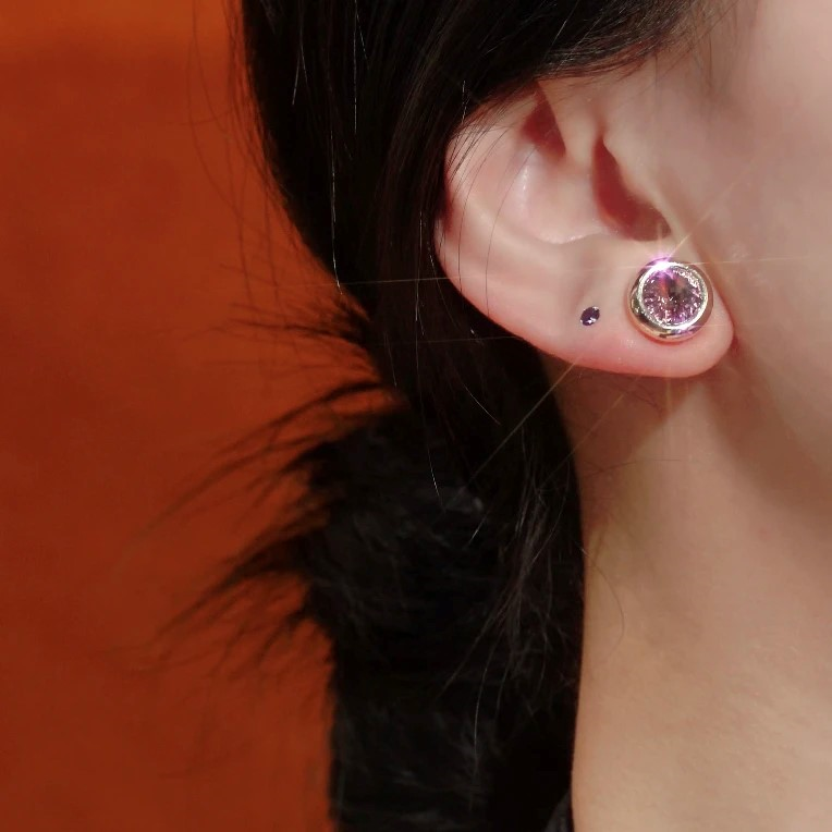 14K Gold-Plated Magnetic Stud Earrings