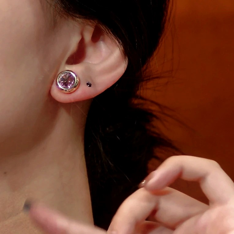 14K Gold-Plated Magnetic Stud Earrings