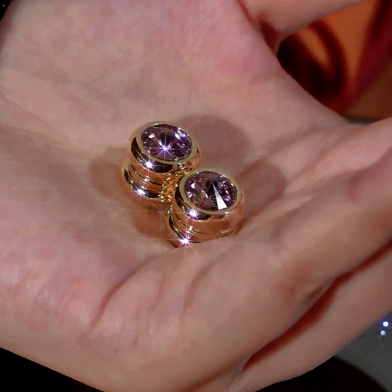 14K Gold-Plated Magnetic Stud Earrings