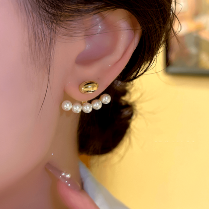 14K Gold-Plated Pearl Earrings