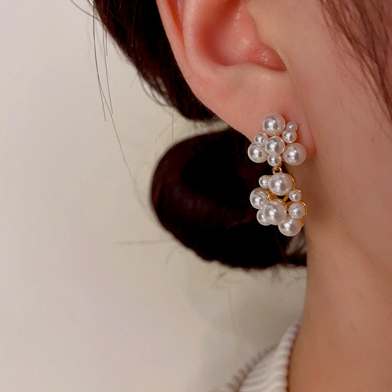 14K Gold-Plated Pearl Earrings