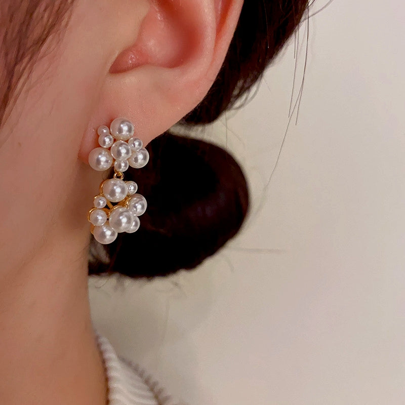 14K Gold-Plated Pearl Earrings