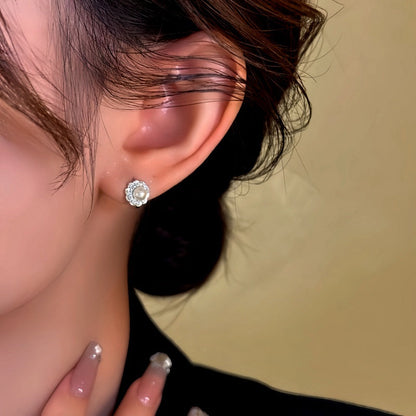 14K Gold-Plated Pearl Flower Earrings