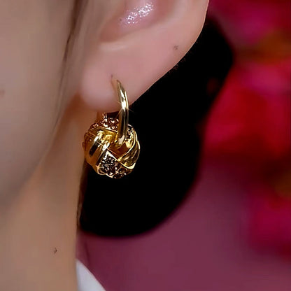 14K Gold-Plated Ring Hoop Earrings