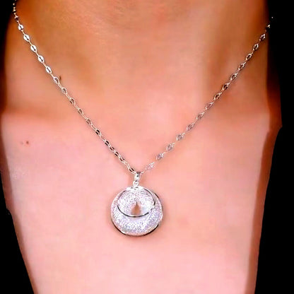 14K Gold-Plated Silver Mesh Hoop Necklaces