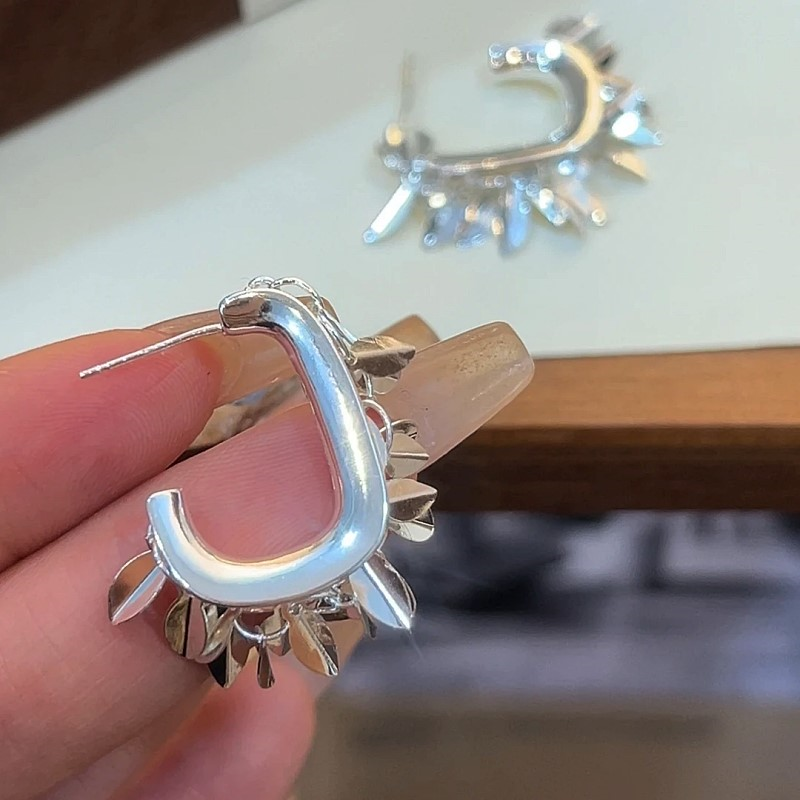 14K Gold-Plated Sparkling Wheat Earrings