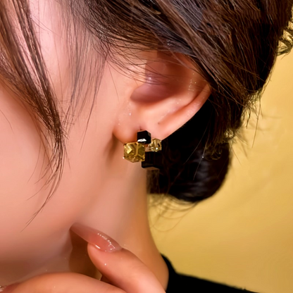 14K Gold-Plated Sugar Cube Earrings
