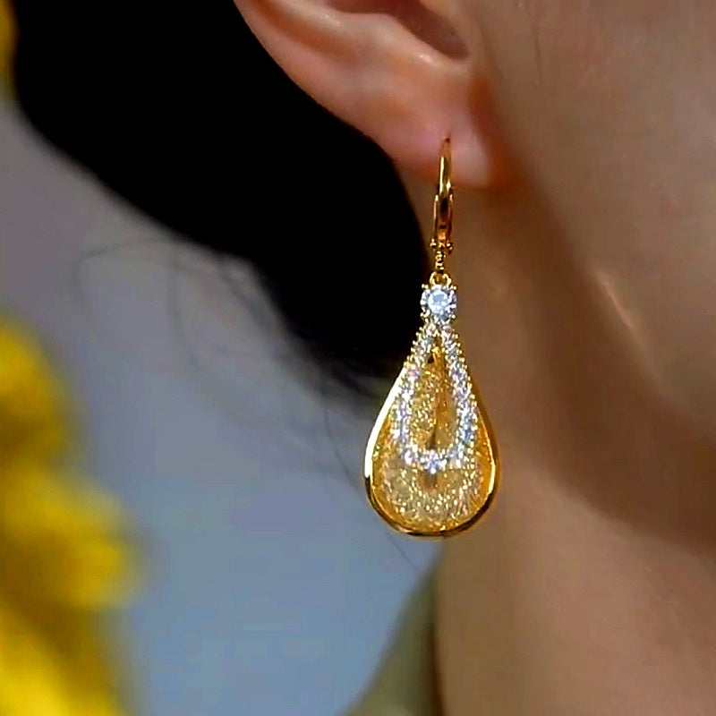 14K Gold-Plated Water Drop Earrings