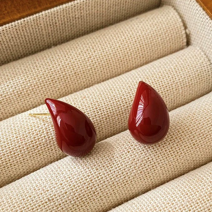 14K Gold-Plated Water Drop Stud Earrings