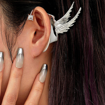 14K Gold-Plated Zircon Fairy Wing Cuffs ( 1 Pair )