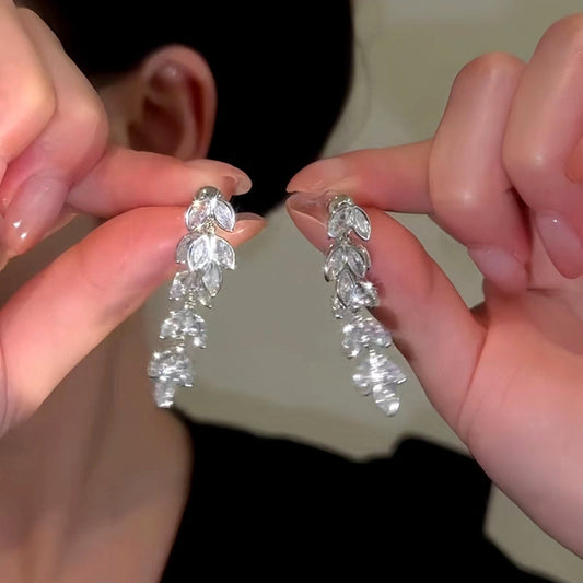 14K Gold-Plated Zircon Spike Earrings