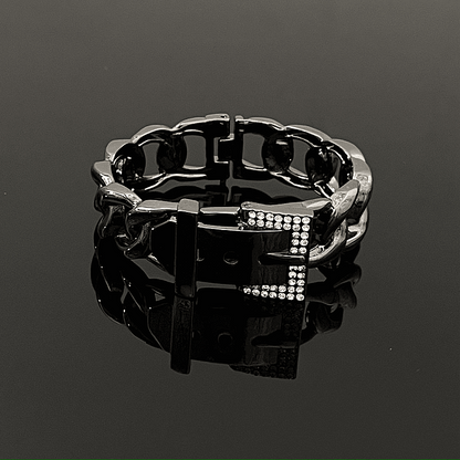 14K Gold-plated Black Belt Bracelets