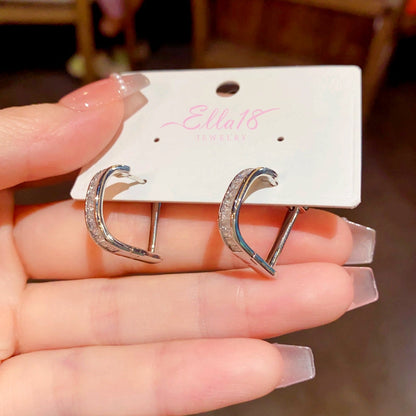 14K Gold-plated Elegant Letter D Earrings