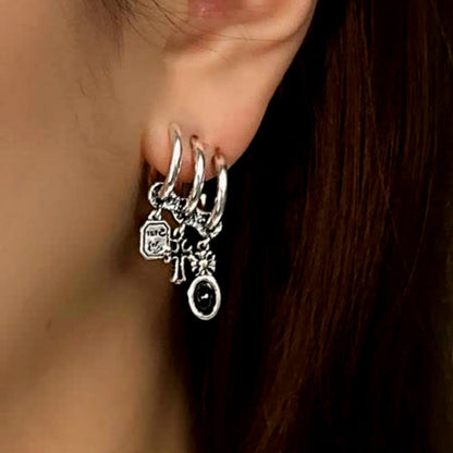 14K Gold-plated Elegant Multi-Layered Earrings