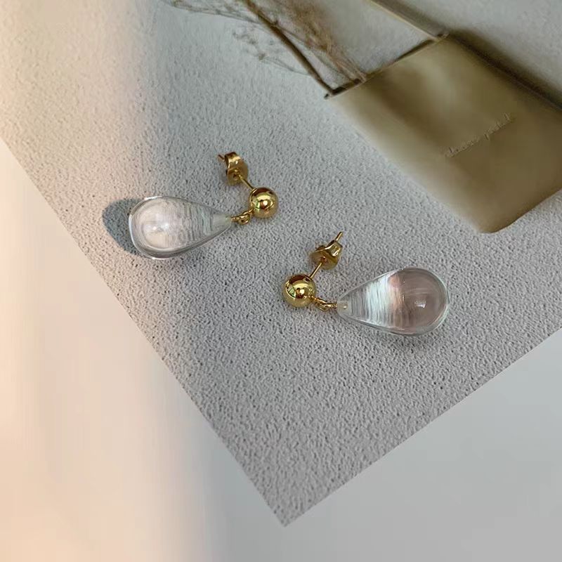 14K Gold-plated Elegant Water Drop Earrings
