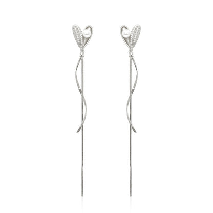 14K Gold-plated Heart-Design Earrings