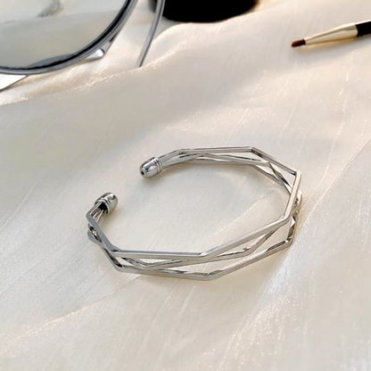 14K Gold-plated Hollow Bracelets