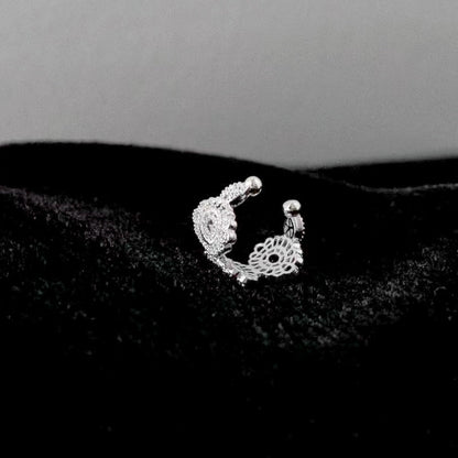 14K Gold-plated Lace Ear Clips