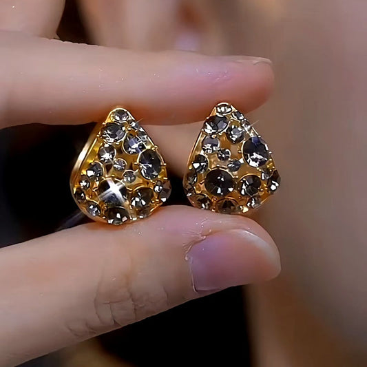 14K Gold-plated Luxury Zircon Earrings
