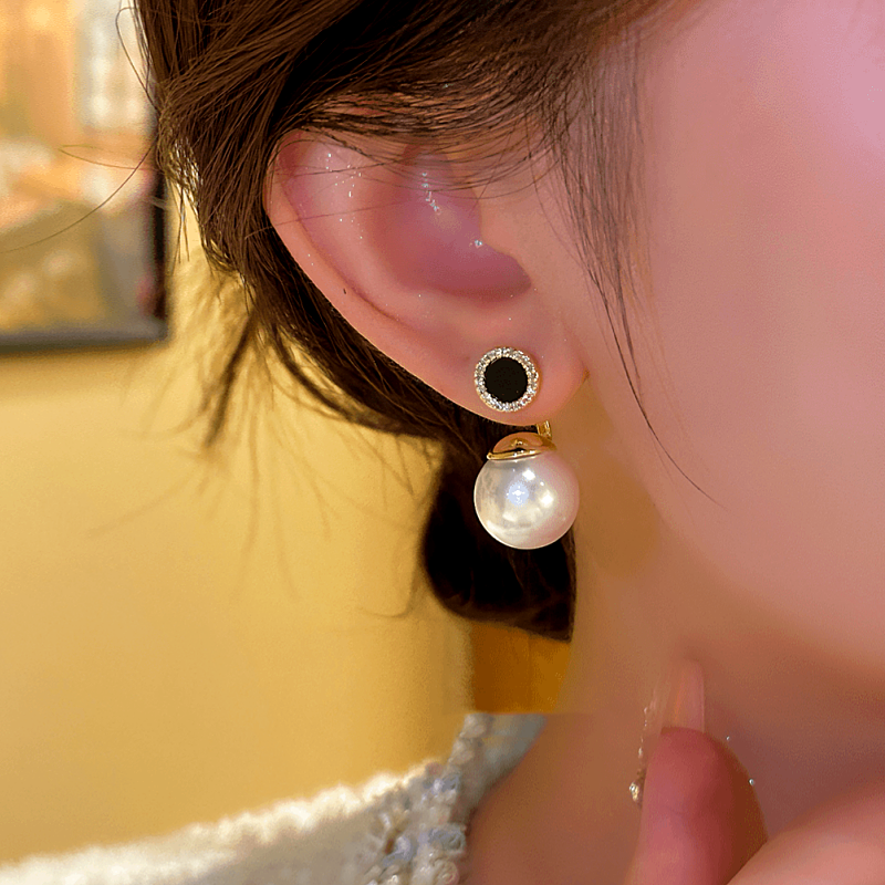 14K Gold-plated Two-Piece Bead Earrings
