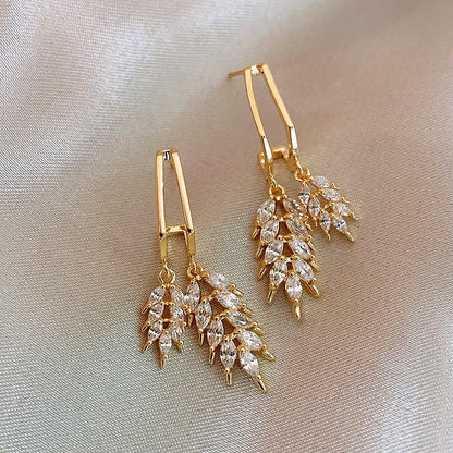 14K Gold-plated Wheat Earrings