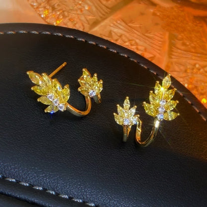 14K Gold-plated Zircon Gold Studs