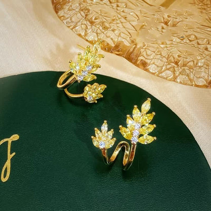14K Gold-plated Zircon Gold Studs