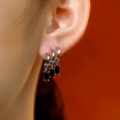 14K Gold-plated Zircon Tassel Earrings