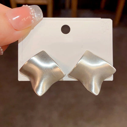 14K Gold Plated Brushed Earrings