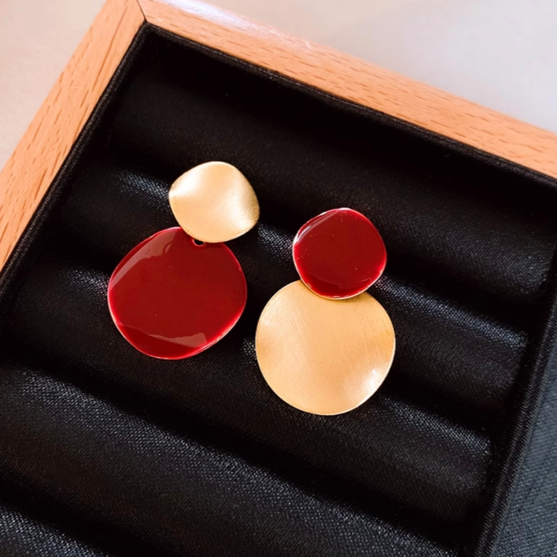 14K Gold Plated Oil Drop Earrings