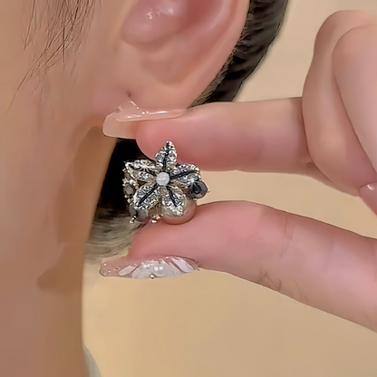 18K Gold-Plated Diamond Stafish Stud Earrings