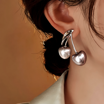 18K Gold-Plated Elegant Cherry Earrings