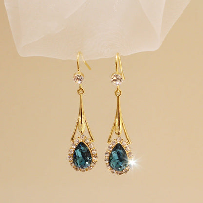 18K Gold-Plated Opal Leaf Earrings