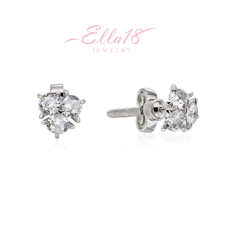 18K Gold-Plated Zircon Jacket Earrings