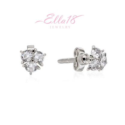 18K Gold-Plated Zircon Jacket Earrings