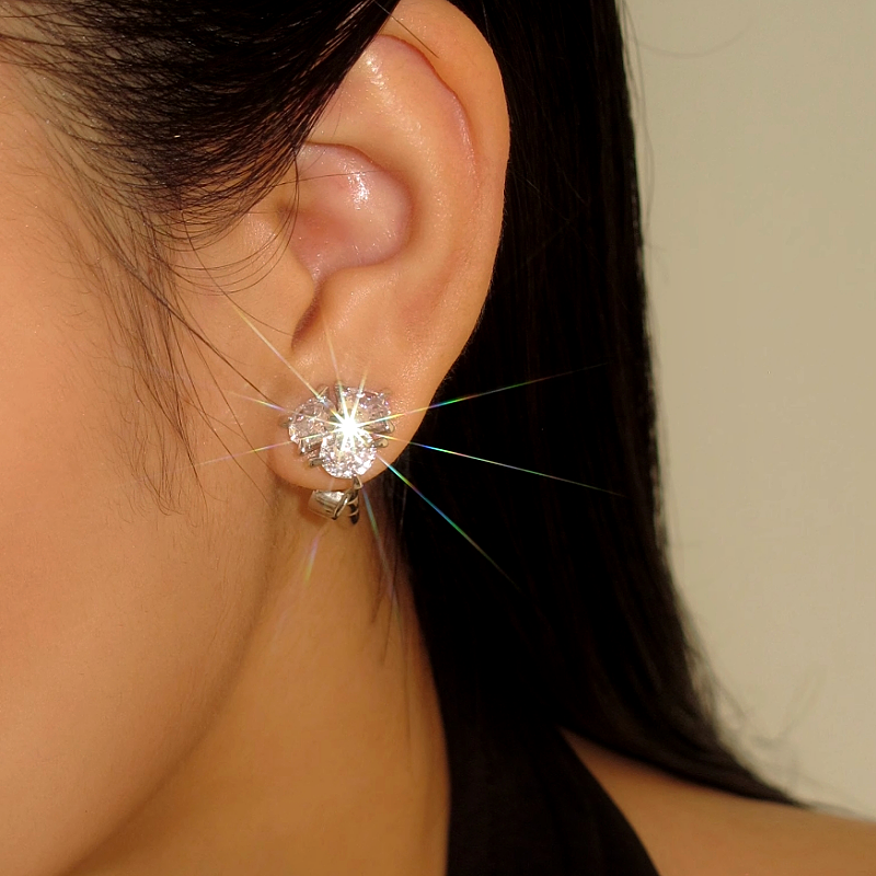 18K Gold-Plated Zircon Jacket Earrings