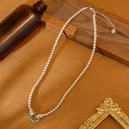 18K Gold-Plated Zircon Snake Earrings And Necklace Set