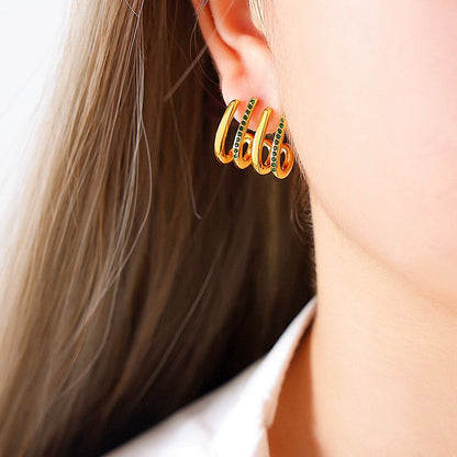 18K Gold-plated Elegant Studs