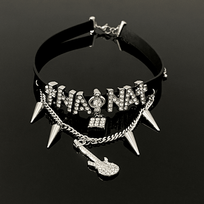Alphabet Guitar Leather Necklaces
