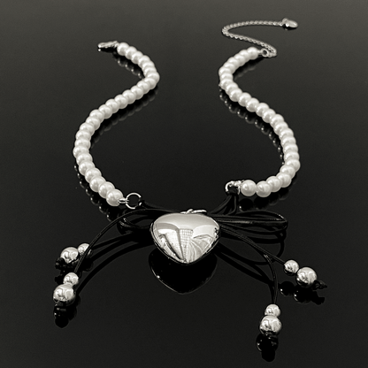 Bow Heart Necklaces