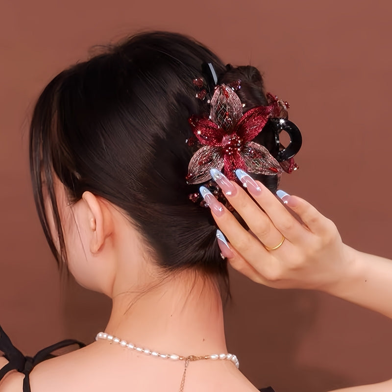 Copper Wire Flower Hair Clip