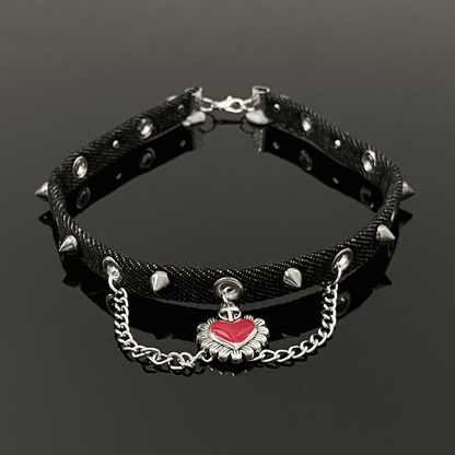 Dark Love Rivet Choker