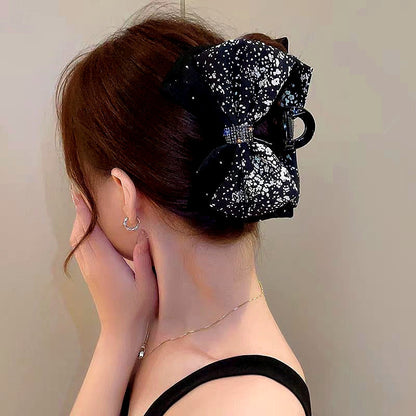 Elegant Bow Floral Hair Clips