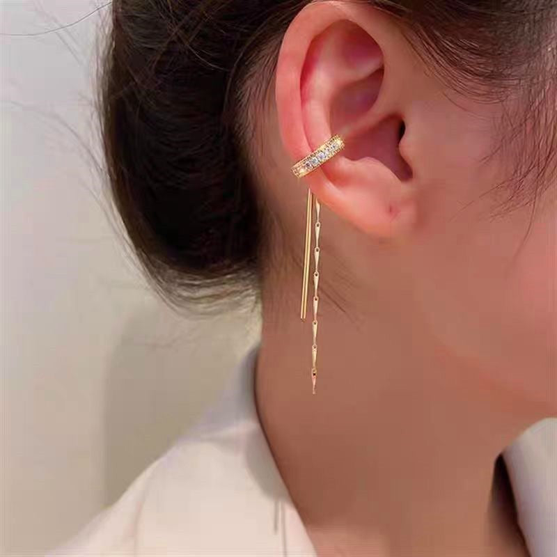 Niche Design Zircon Ear Bone Clips ( 1 Pair )