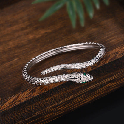 Sterling Silver Adjustable Snake Bracelet