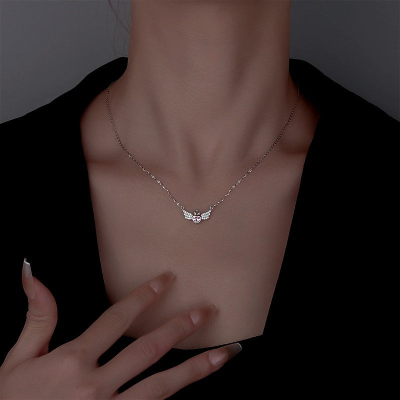 Sterling Silver Angel Wings Necklace