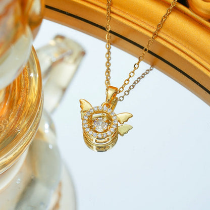 Sterling Silver Angel Wings Necklace
