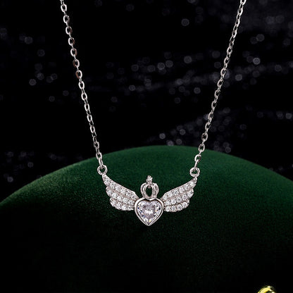 Sterling Silver Angel Wings Necklace