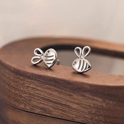 Sterling Silver Bee Stud Earring